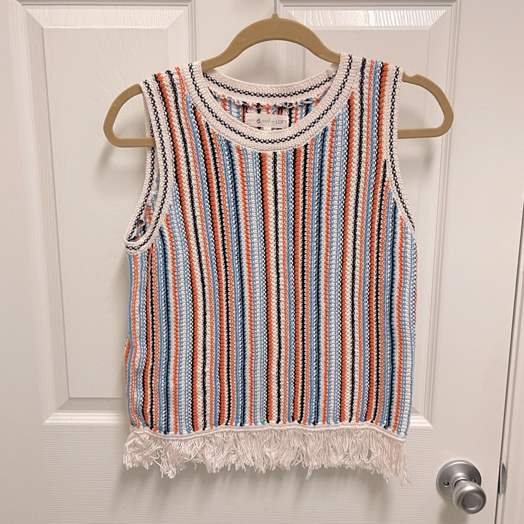 Lou & Grey Open Knit Sweater Tank